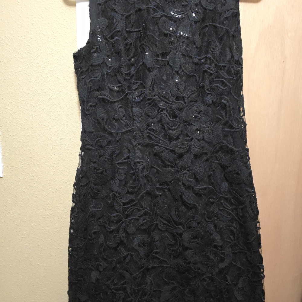 White House Black Market Black Sequin Dress